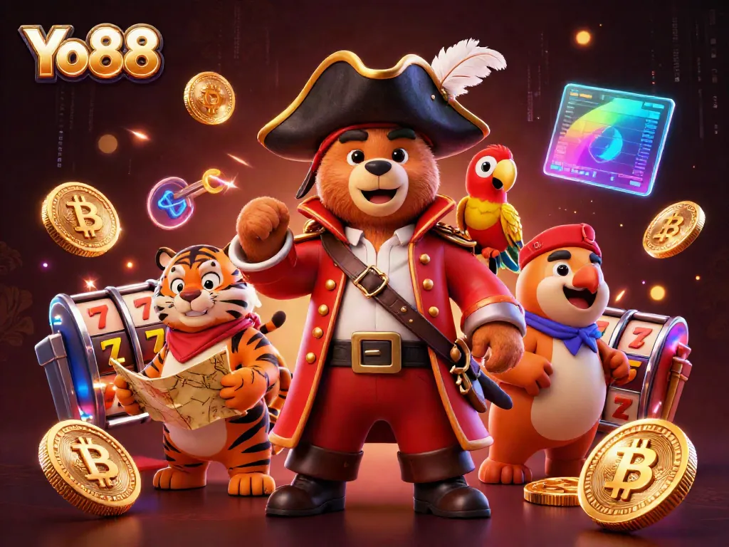 Experience the thrill of Yo88 with exciting slot elements and dynamic 3D characters.